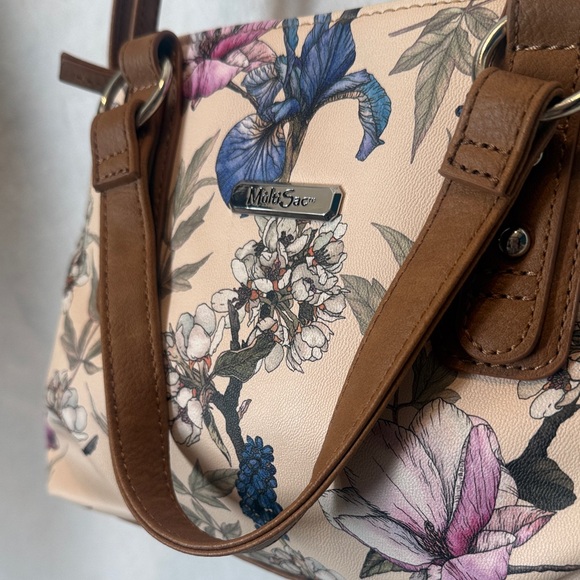 Multisac Handbags - MultiSac Denise Shoulder Bag | Gloria Floral Butterfly Print |
